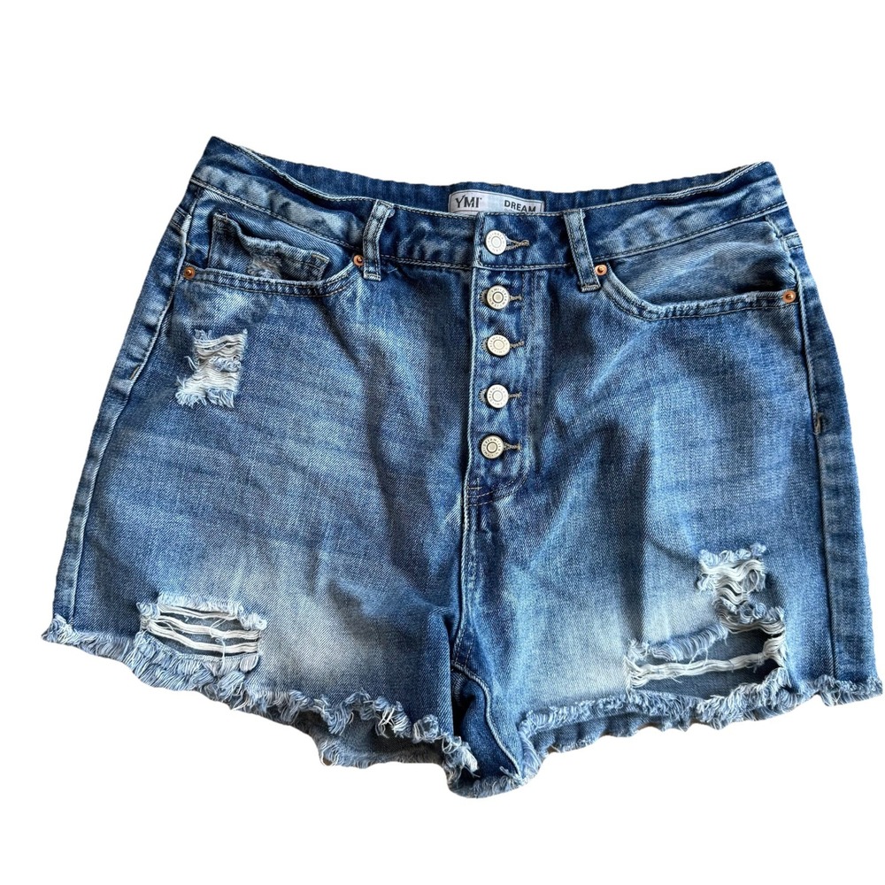 YMI Dream Brand - Blue Denim Shorts - Distressed - Women's Size 11/30